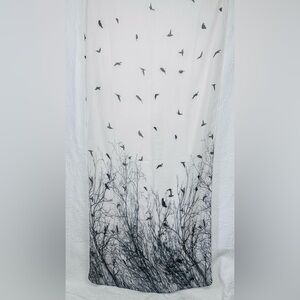 Bird Branch Viscose Scarf